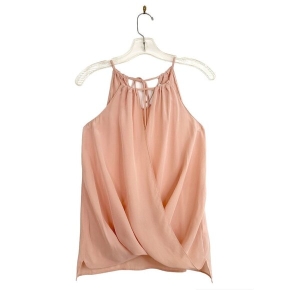 Amanda Uprichard 100% Silk wrap keyhole top Size P - Picture 1 of 5